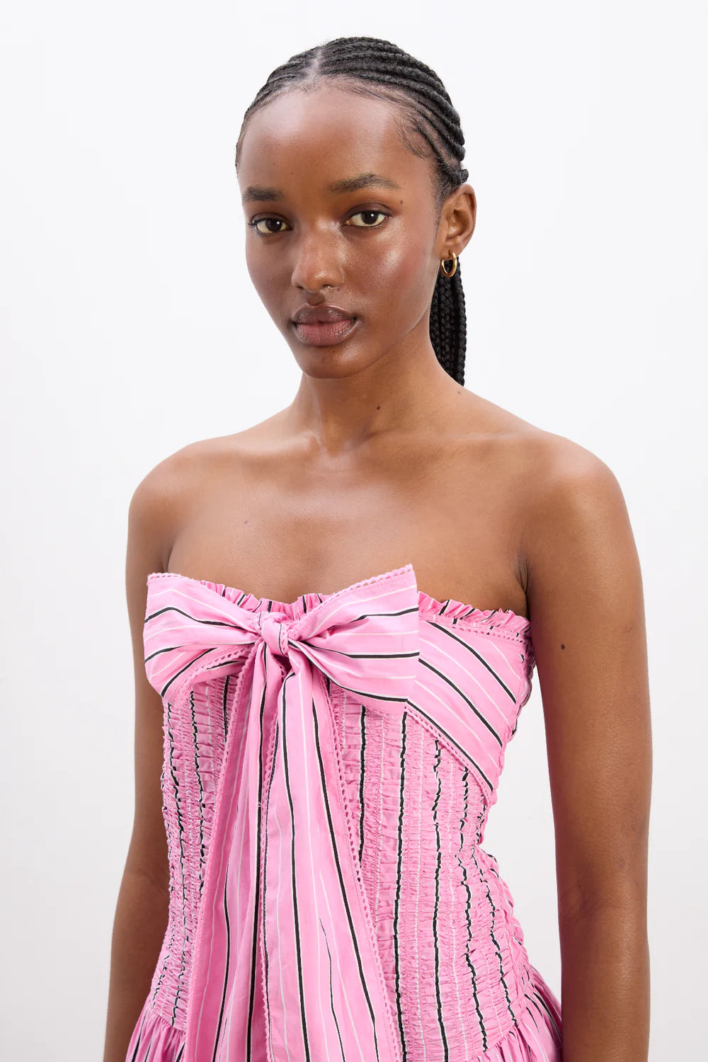 Damson Madder - Mia Midi Dress - Pink