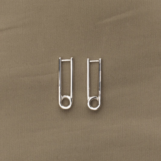 Third Reason - Extended Pin Earring - Silver