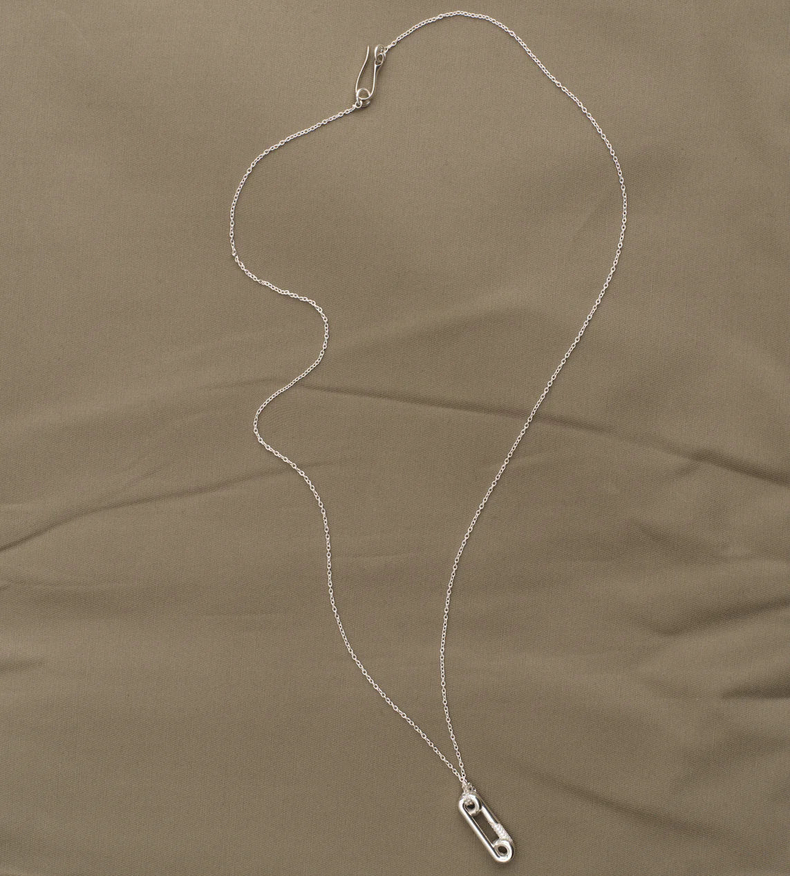 Third Reason - Pin Pendant with Cz - Silver