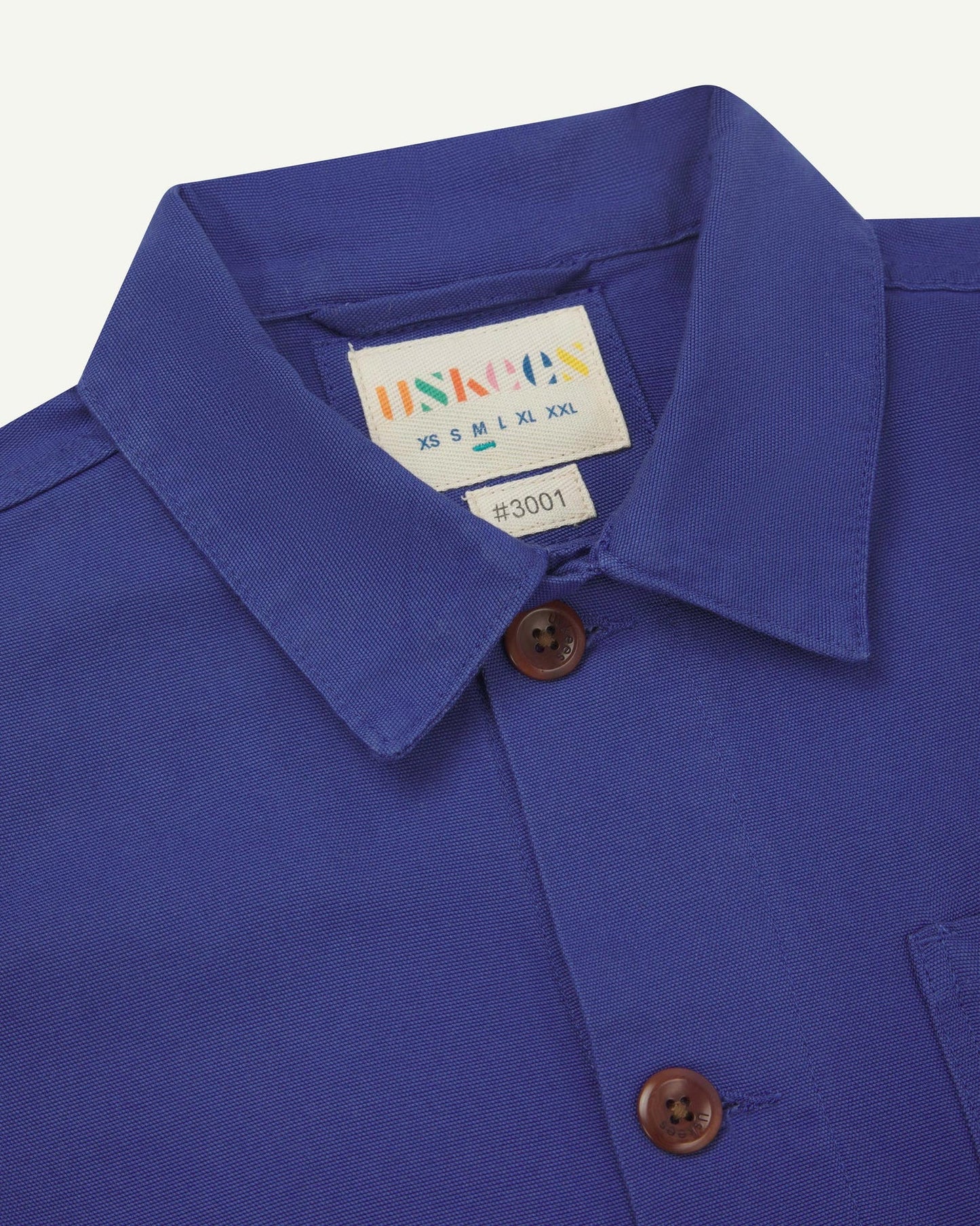 Uskees Buttoned Overshirt - Ultra Blue