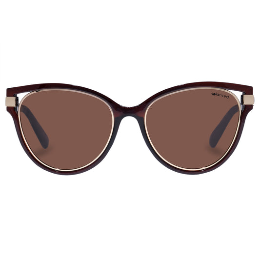 Le Specs - Resort Cat-Eye, Chocolate/Gold