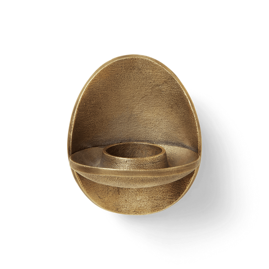 Ferm Living - Agapé Wall Tealight Holder, Brass Finish