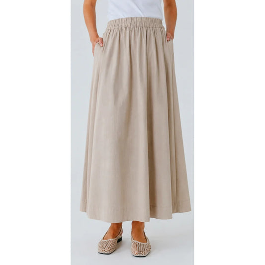 NORR - Lesta Maxi Skirt, Beige