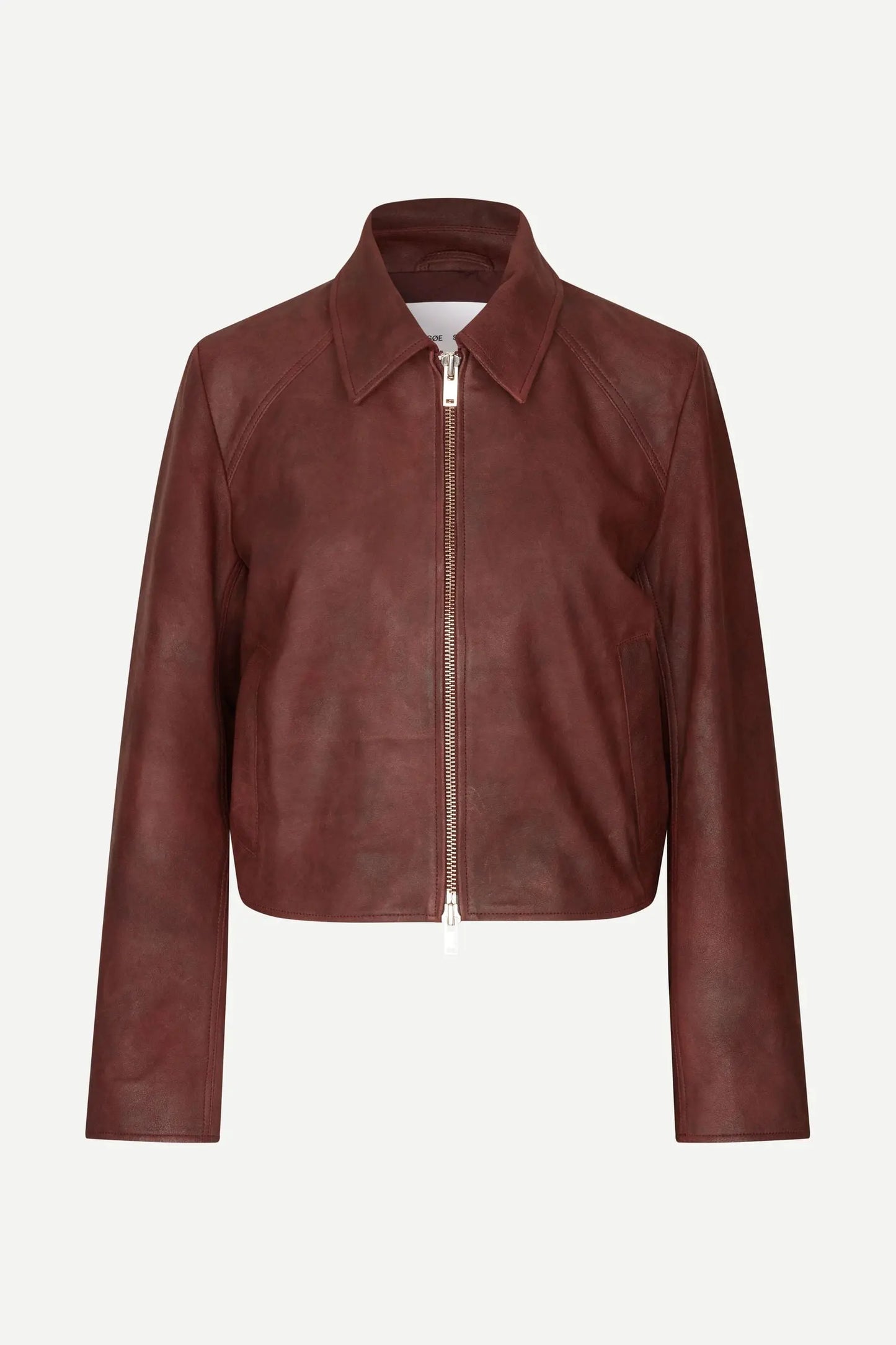 Samsøe Samsøe - Sashiva Leather Jacket, Fudge