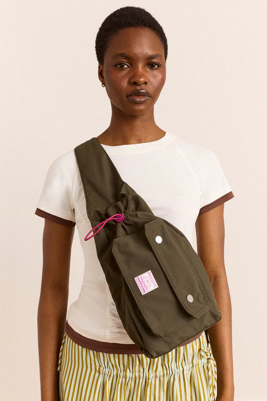 Damson Madder - Matilda Cross Body Bag, Dark Green