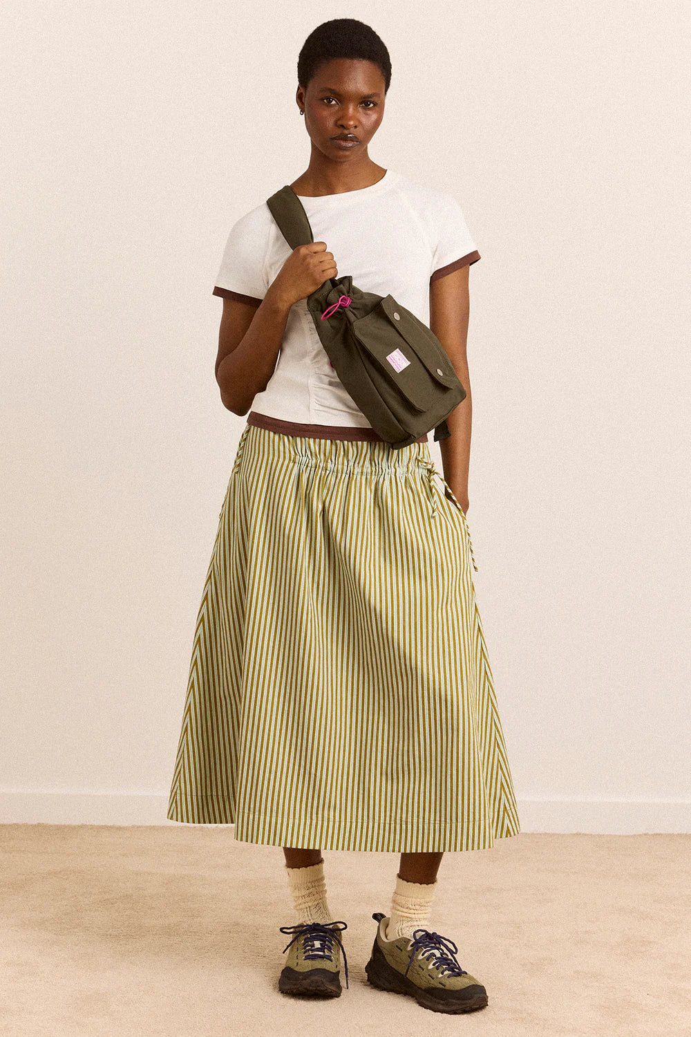 Damson Madder - Matilda Cross Body Bag, Dark Green