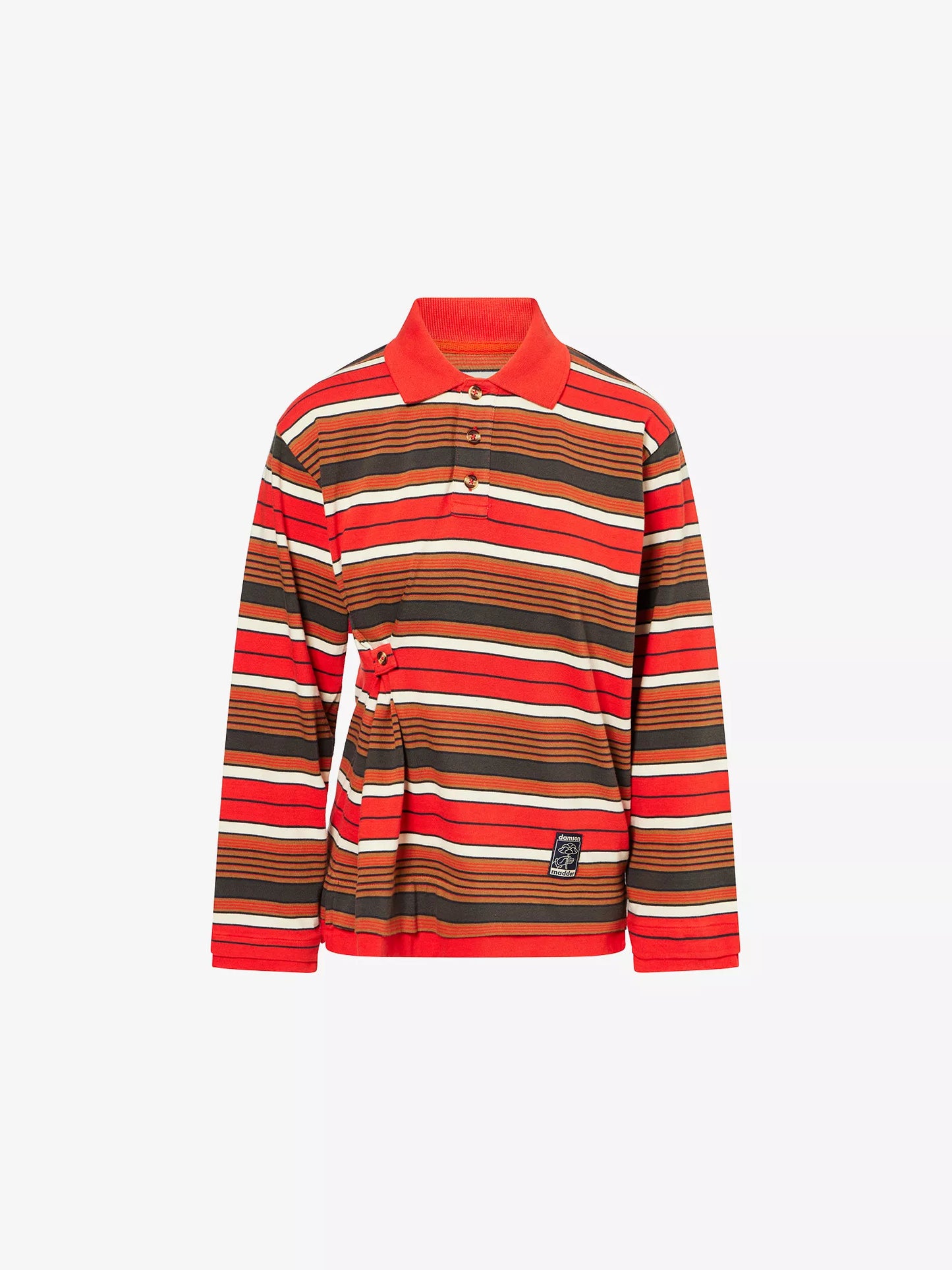 Damson Madder - Noah Cinch Rugby, Red Stripe
