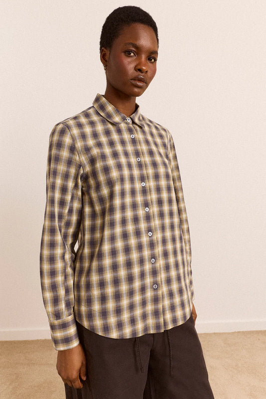Damson Madder - Solana Shirt, Cardamon Check