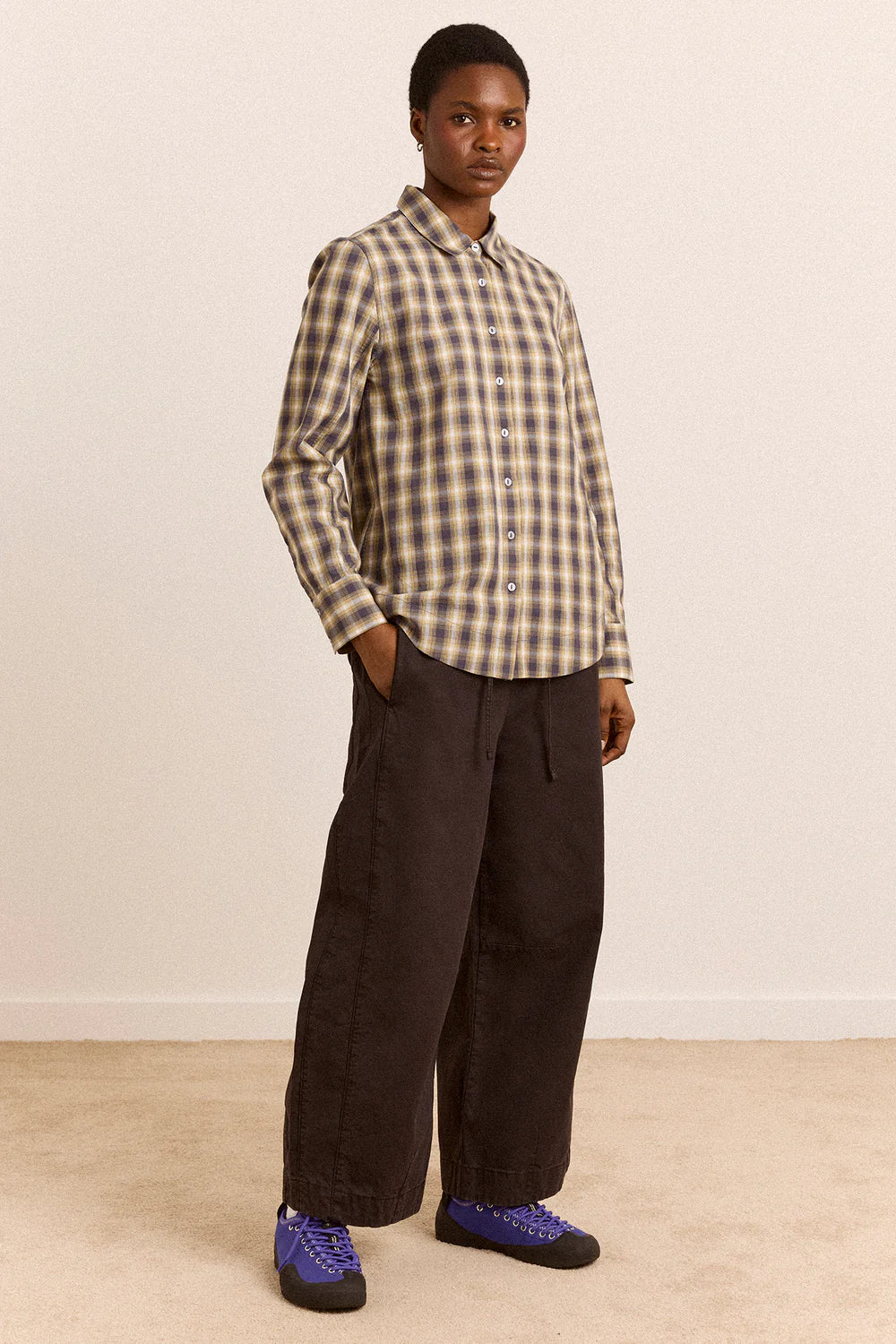 Damson Madder - Solana Shirt, Cardamon Check