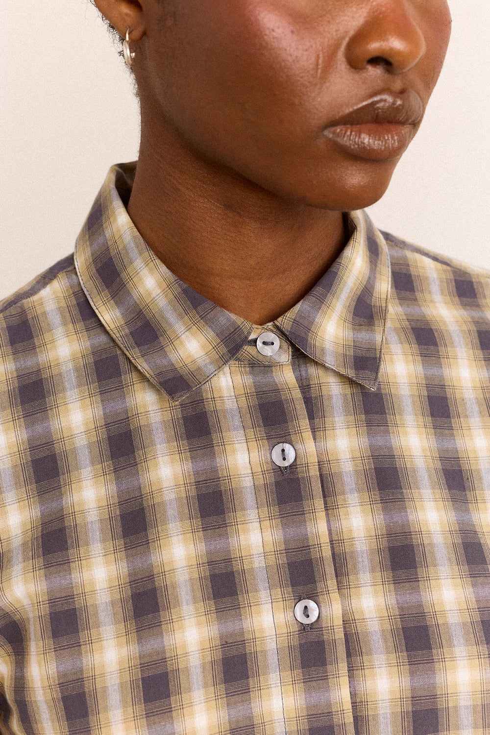 Damson Madder - Solana Shirt, Cardamon Check