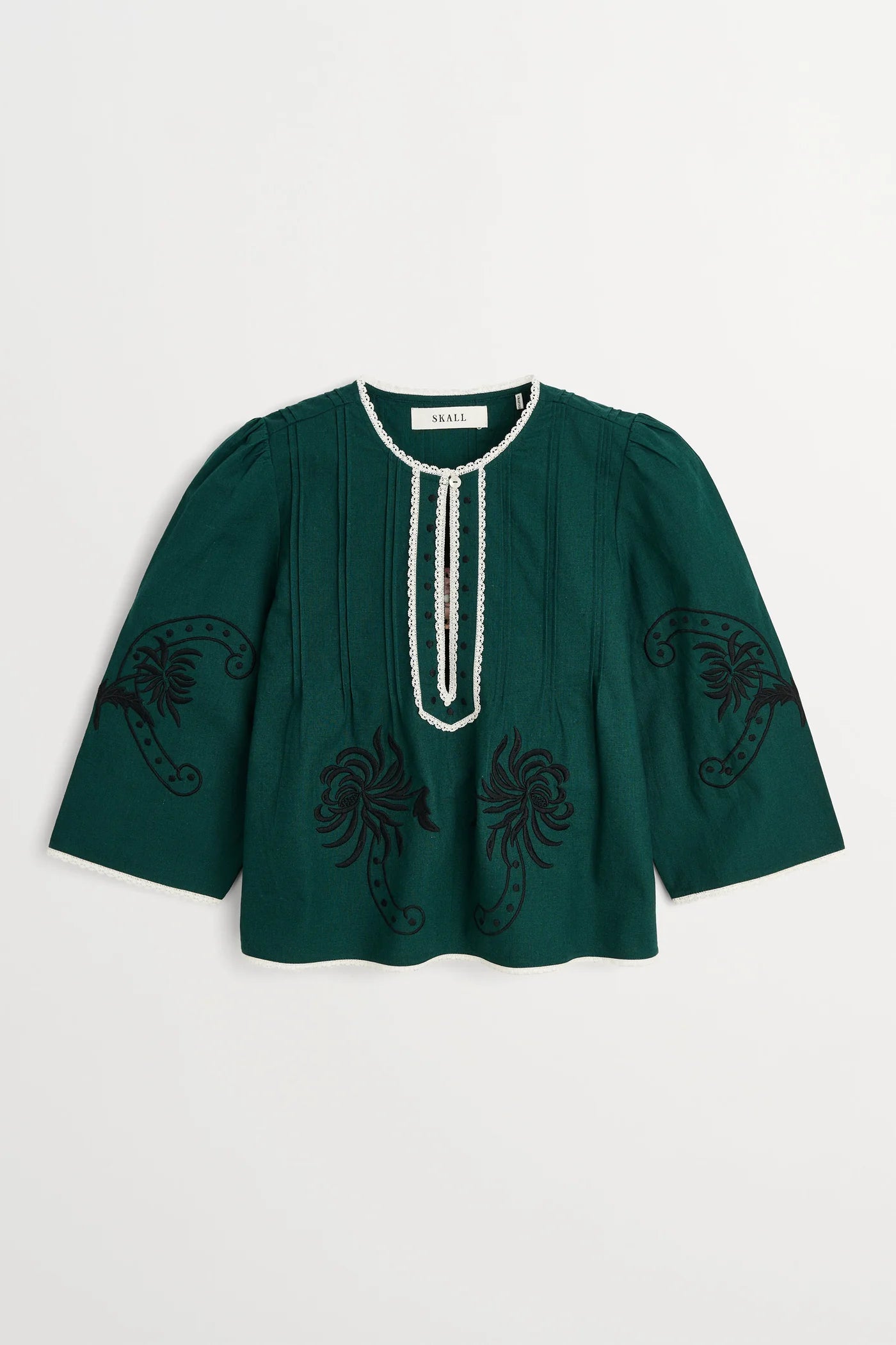 Skall Studio - Imra Blouse, Deep Green