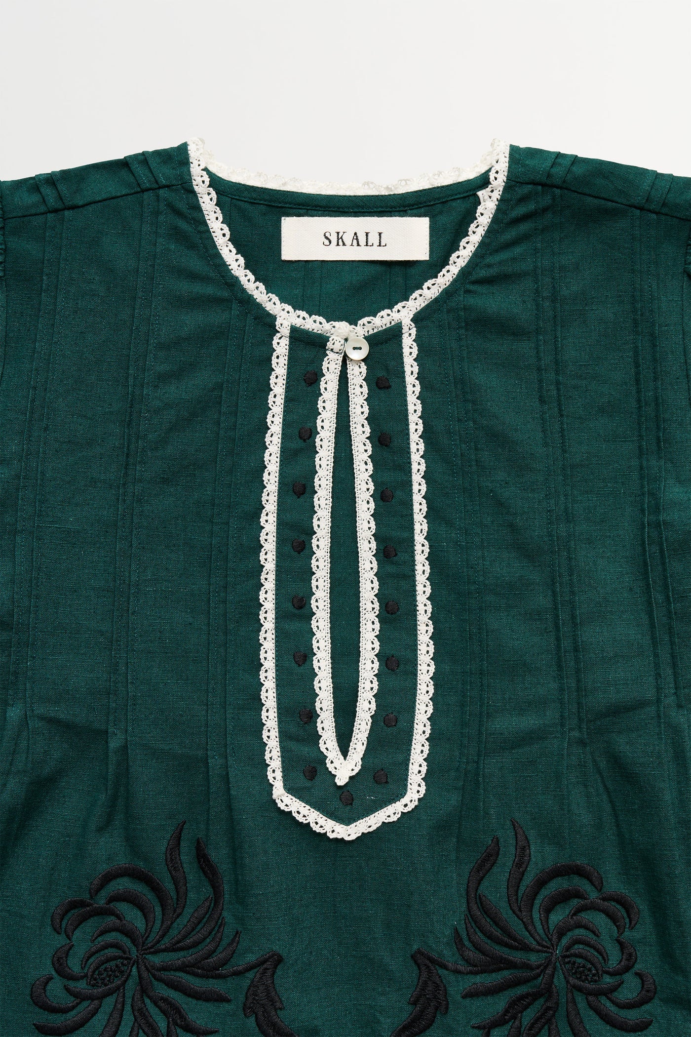 Skall Studio - Imra Blouse, Deep Green