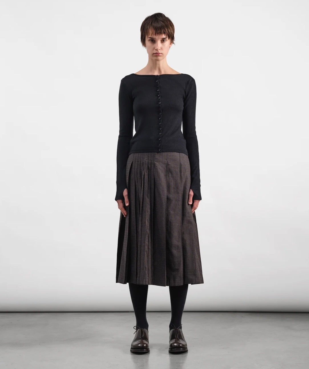 YMC - Rosetta Skirt, Grey Multi
