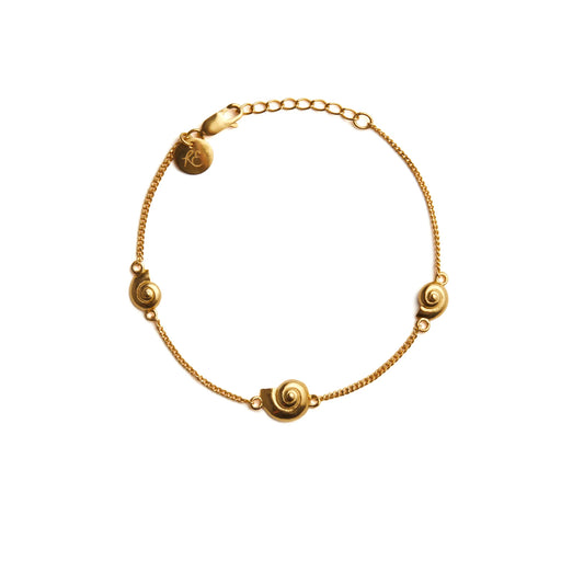Rachel Entwhistle - Inanna Spiral Fine Bracelet, Gold