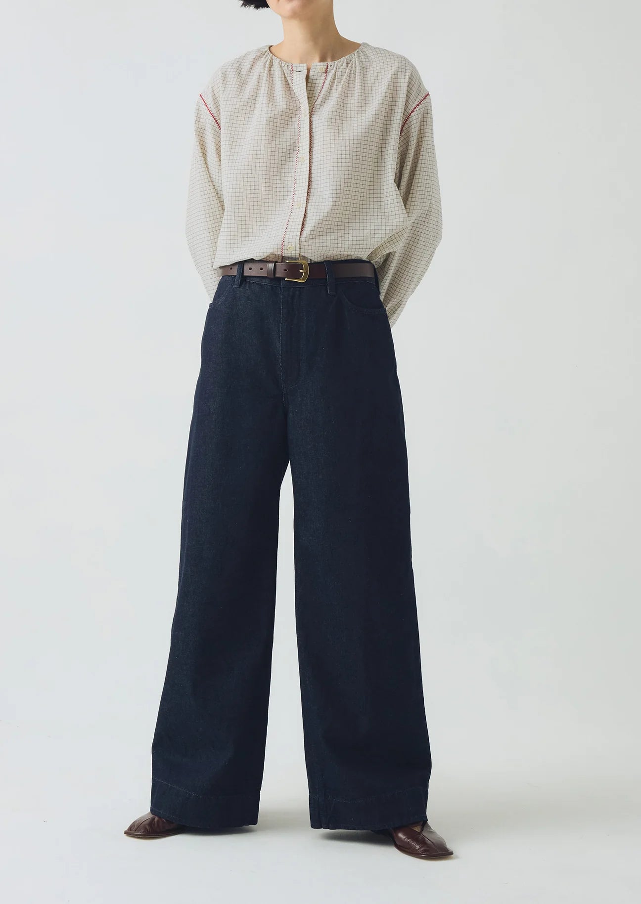 TOAST - Wide Leg Denim Trousers