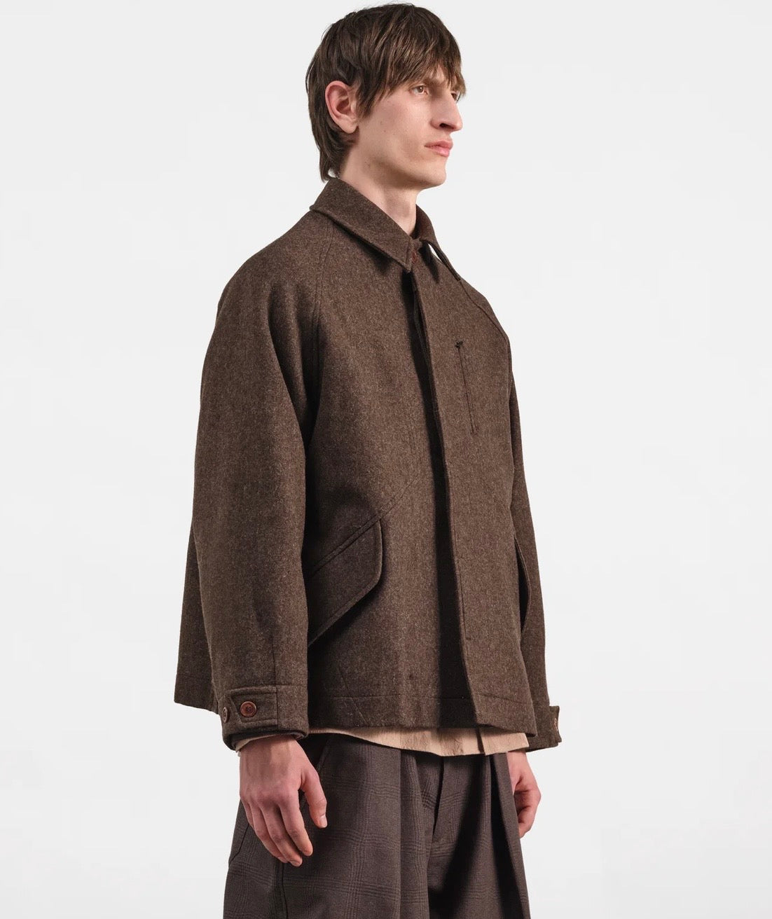 YMC - Harrison Jacket, Brown Wool