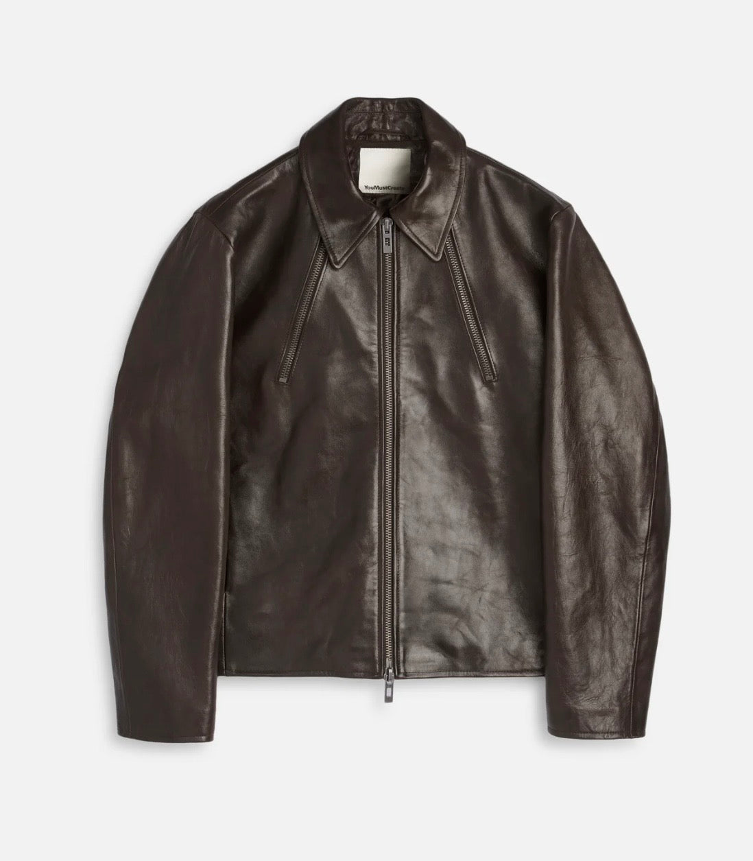 YMC -  Cypher Jacket, Brown Leather