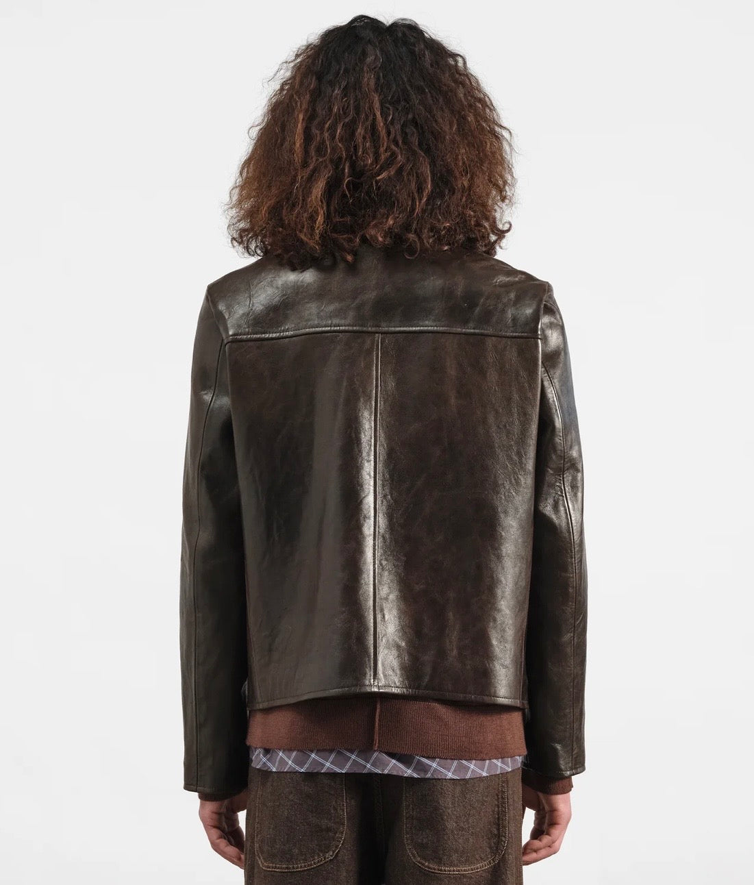 YMC -  Cypher Jacket, Brown Leather