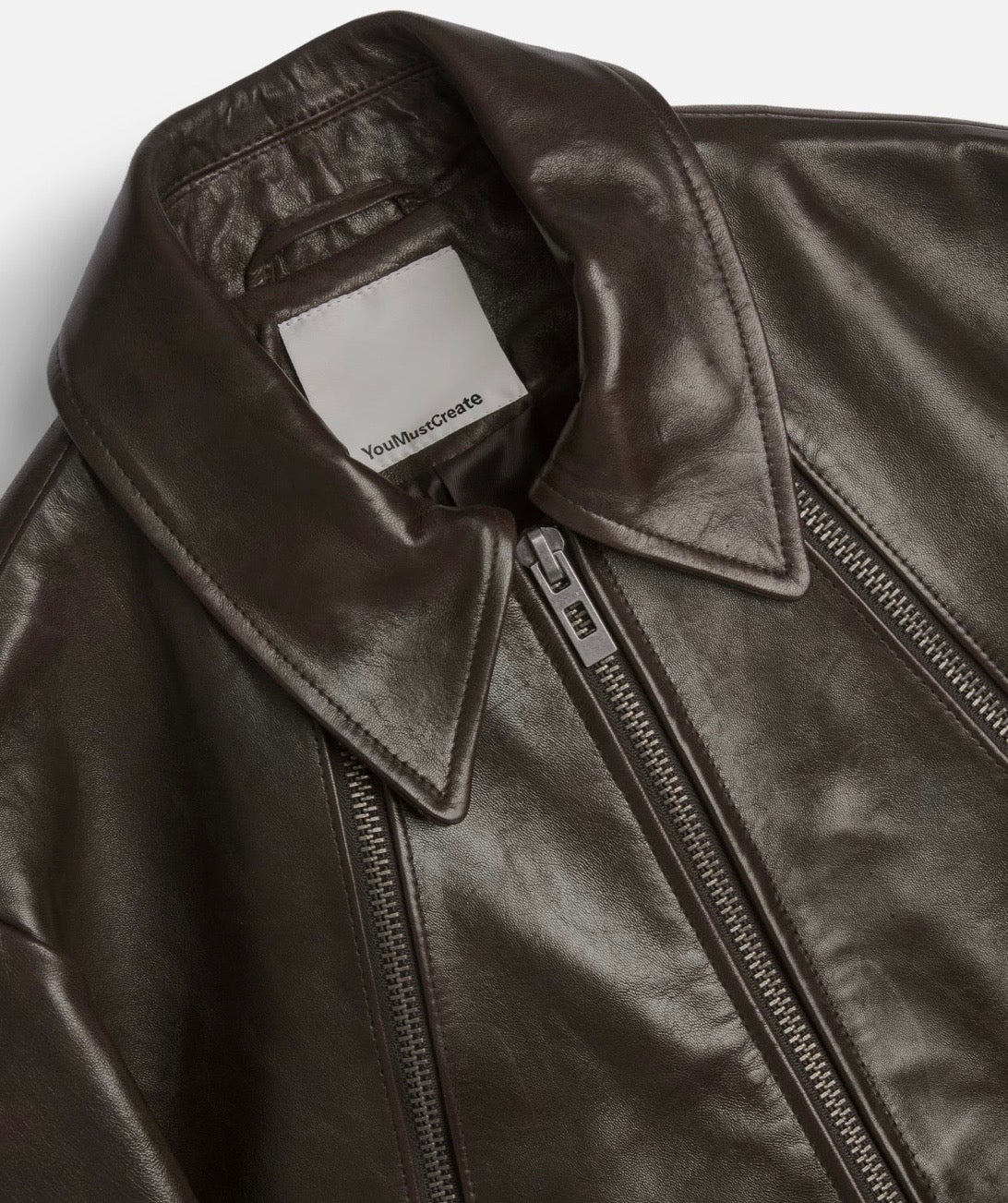 YMC -  Cypher Jacket, Brown Leather