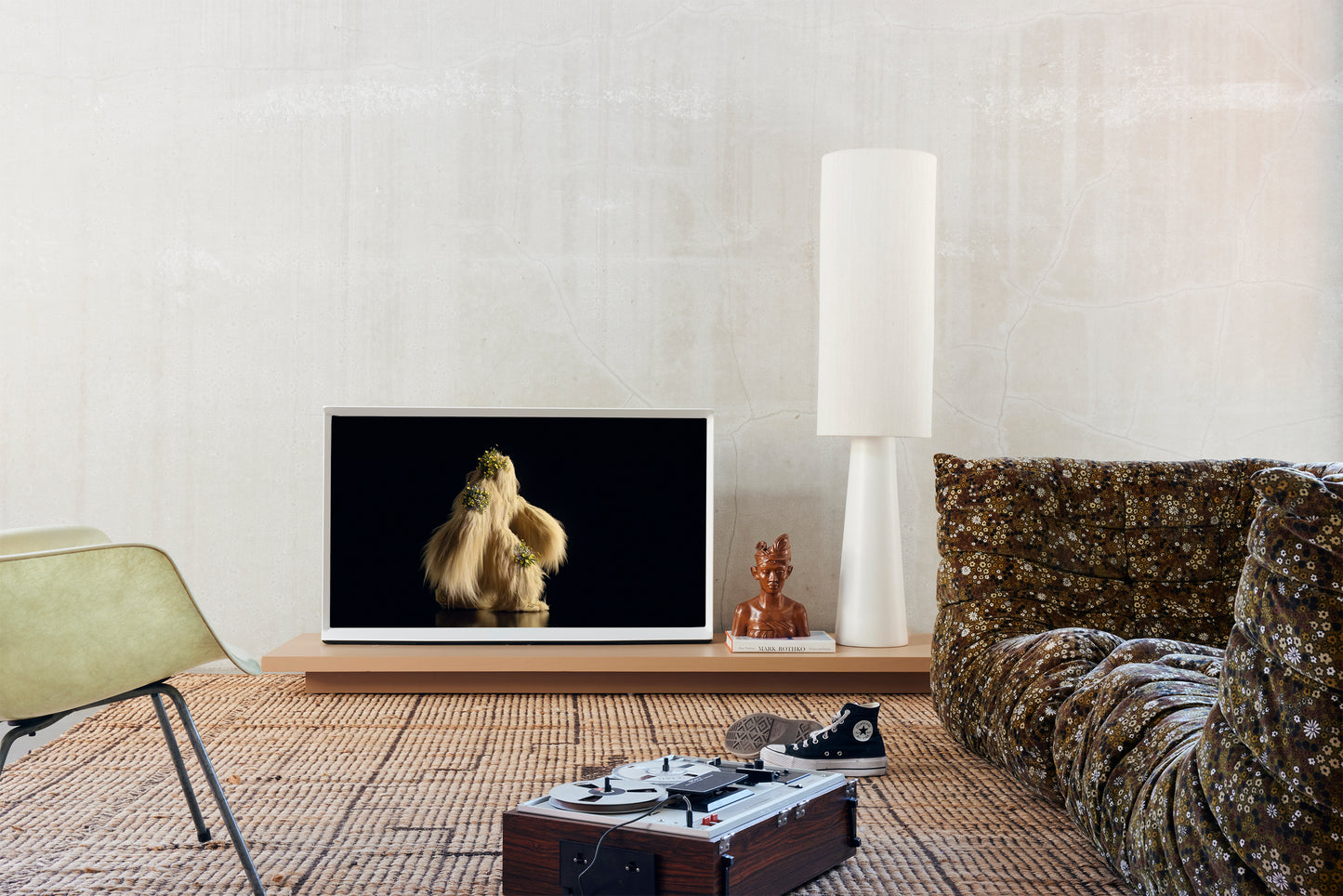 HKLIVING - Cylinder Lamp Shade XL,  Natural