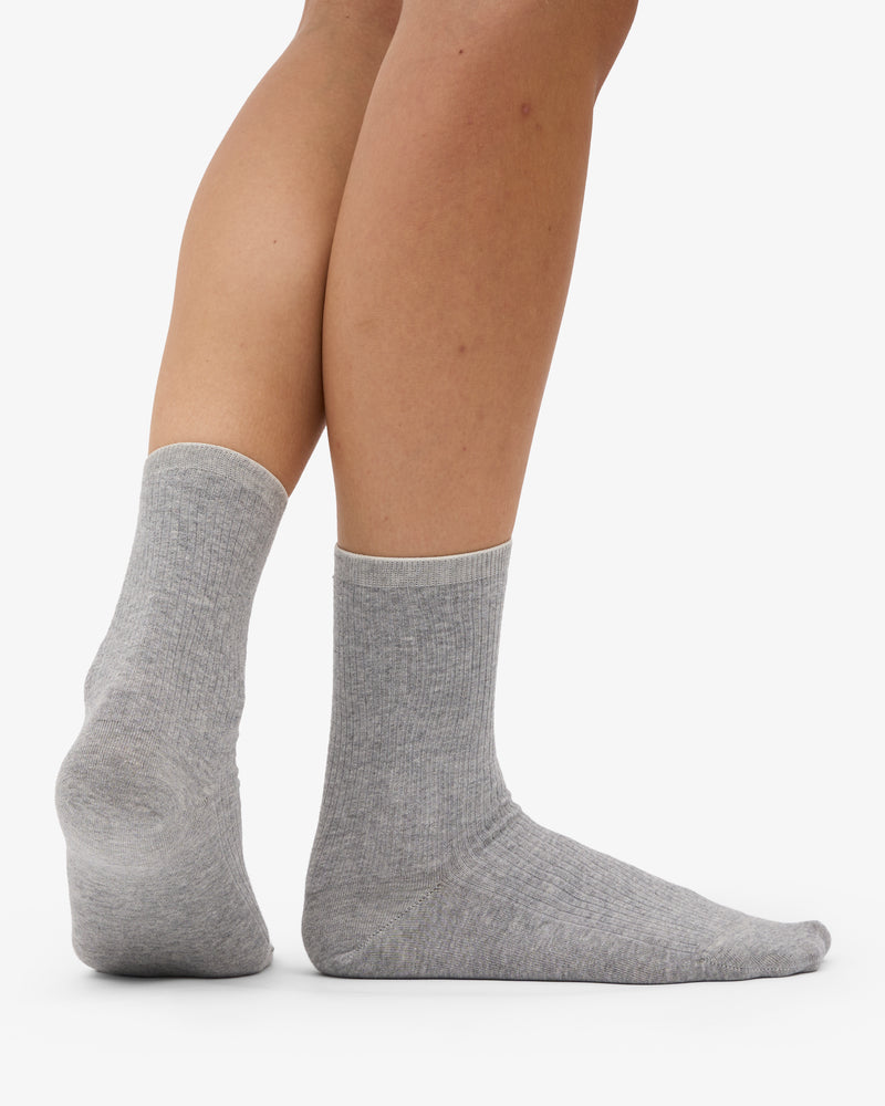 Colourful Standard - Womens Classic Organic Sock, Heather Grey