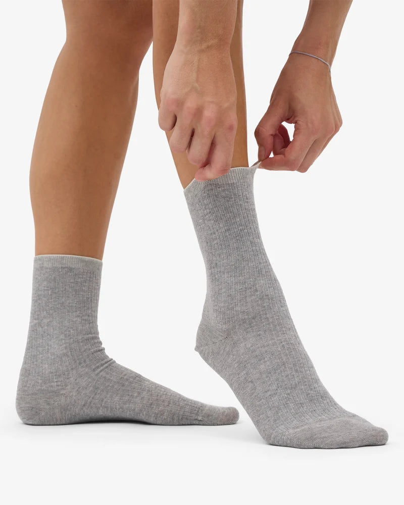 Colourful Standard - Womens Classic Organic Sock, Heather Grey