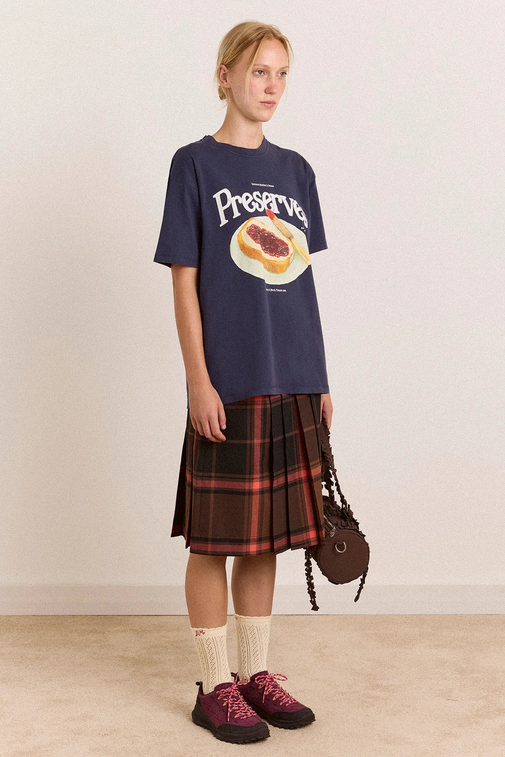 Damson Madder - House Preserves Short Sleeves Graphic Tee, Blue