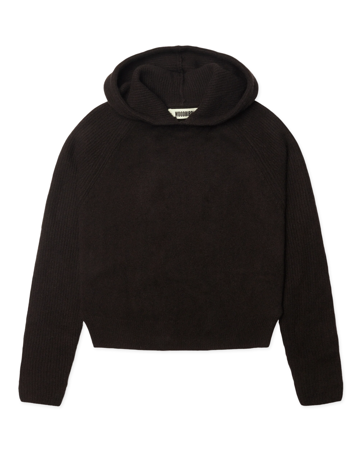 WOODBIRD - Eve Knit Hoodie, Brown