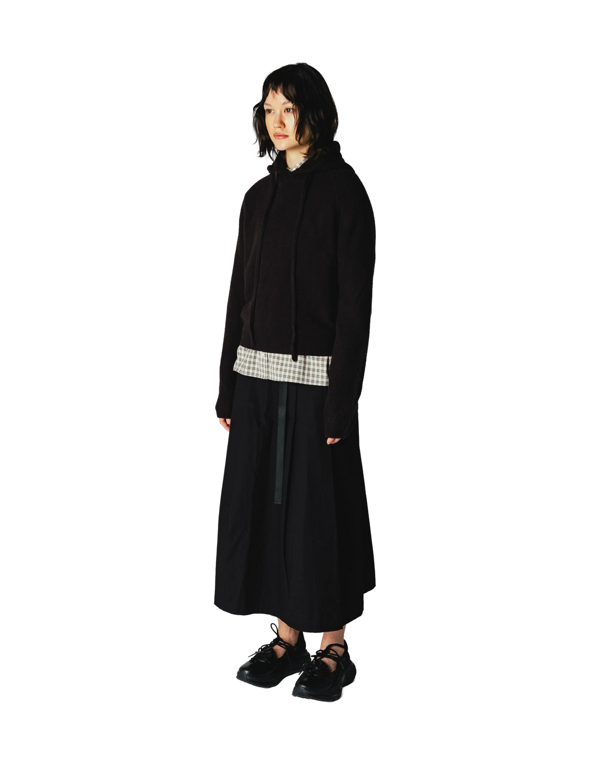 WOODBIRD - Eve Knit Hoodie, Brown
