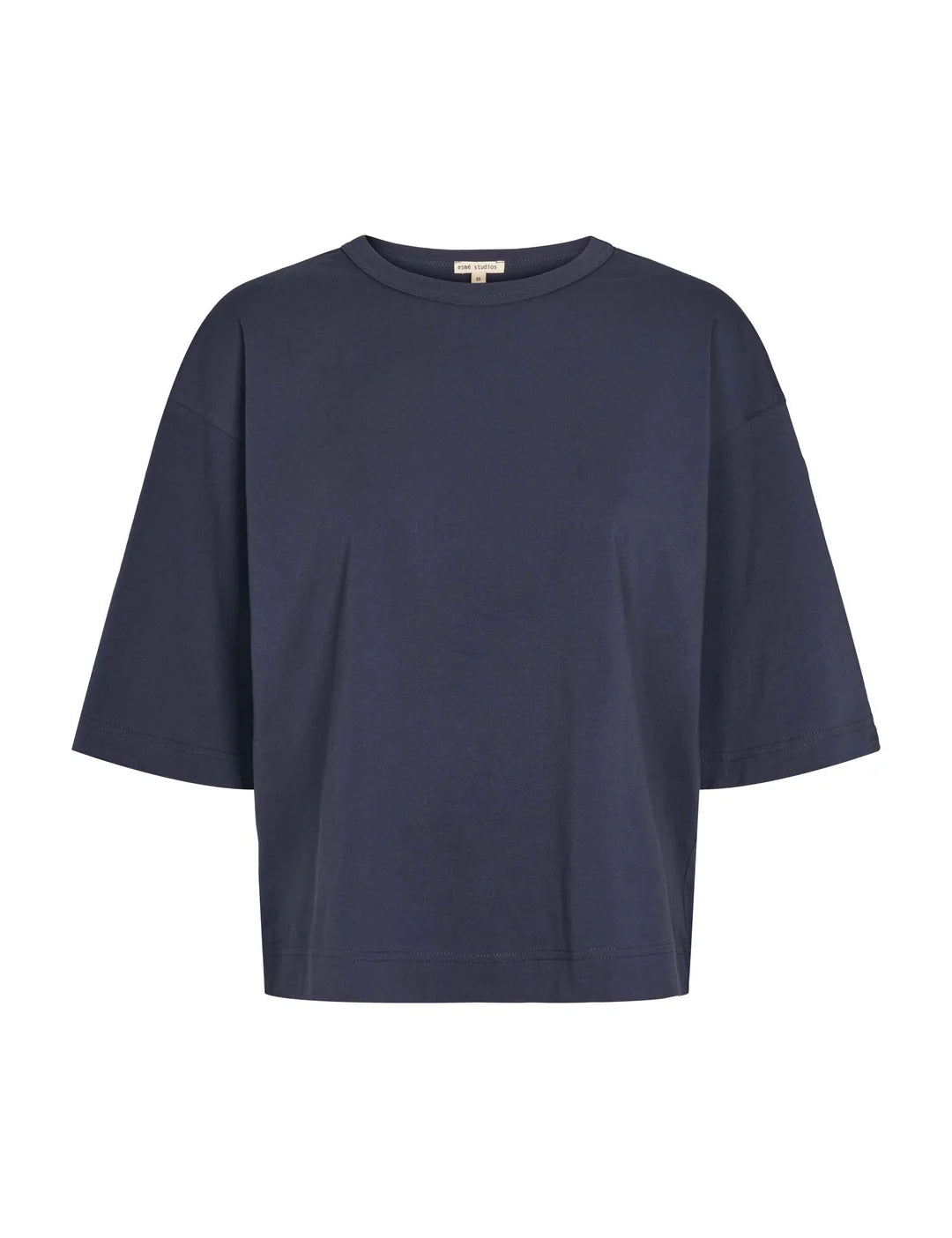 Esmé Studios - Signe 2/4 Boxy T-Shirt, Blue Nights
