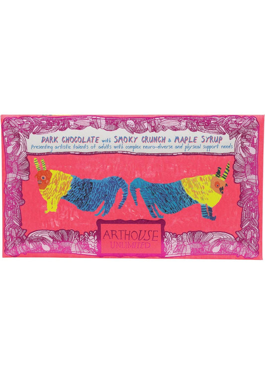 Arthouse Unlimited - Before & After the Dentist, Dark Chocolate Bar with Smoky Crunch & Maple Syrup