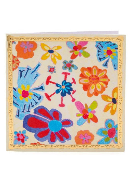 Arthouse Unlimited Flowers, Greetings Card