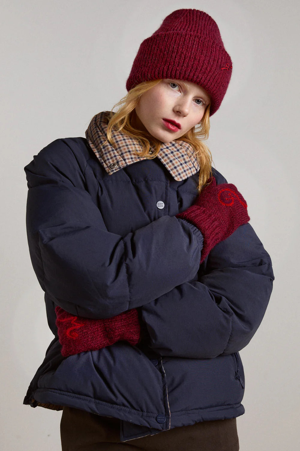 Damson Madder - Mittens, Burgundy