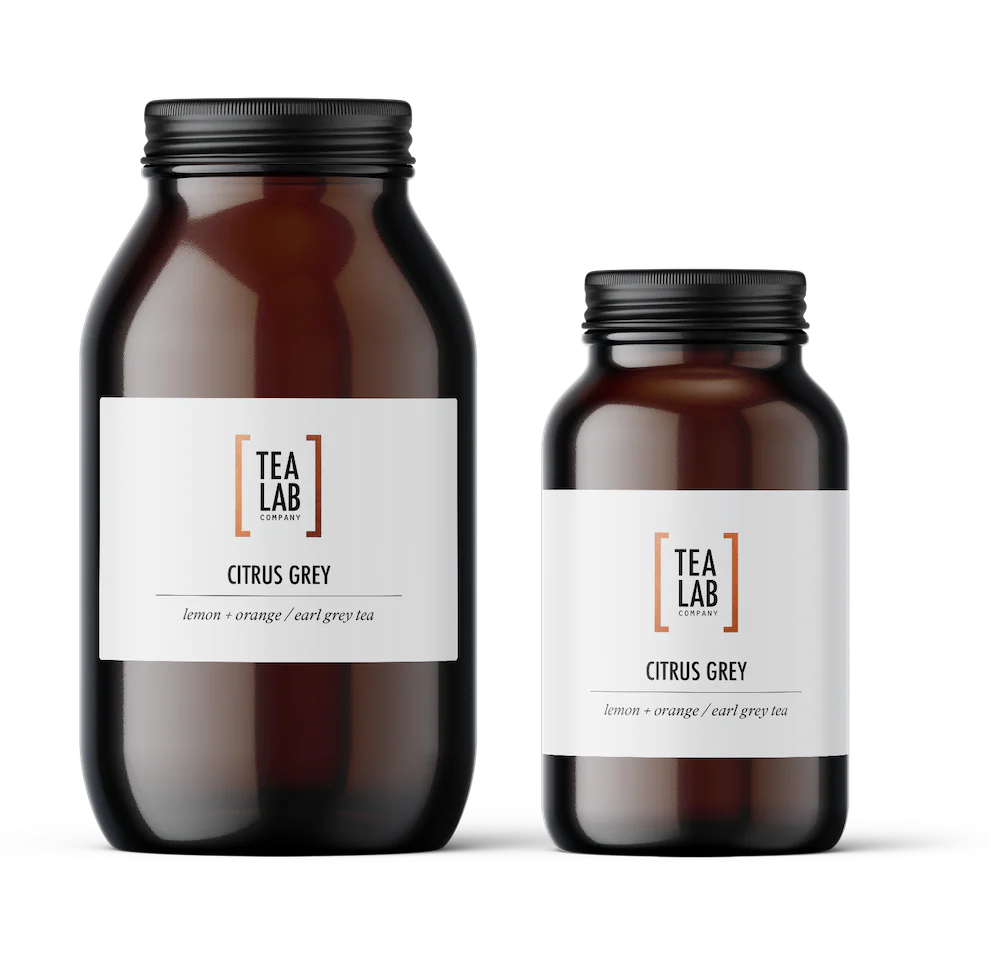 Tea Lab Organic Citrus Grey Jar