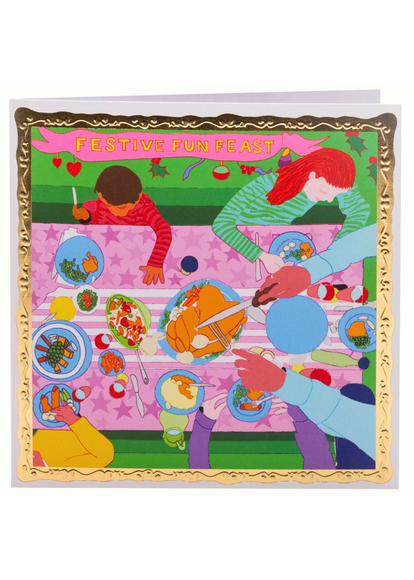 Arthouse Unlimited - Festive Fun Feast, Greetings Card