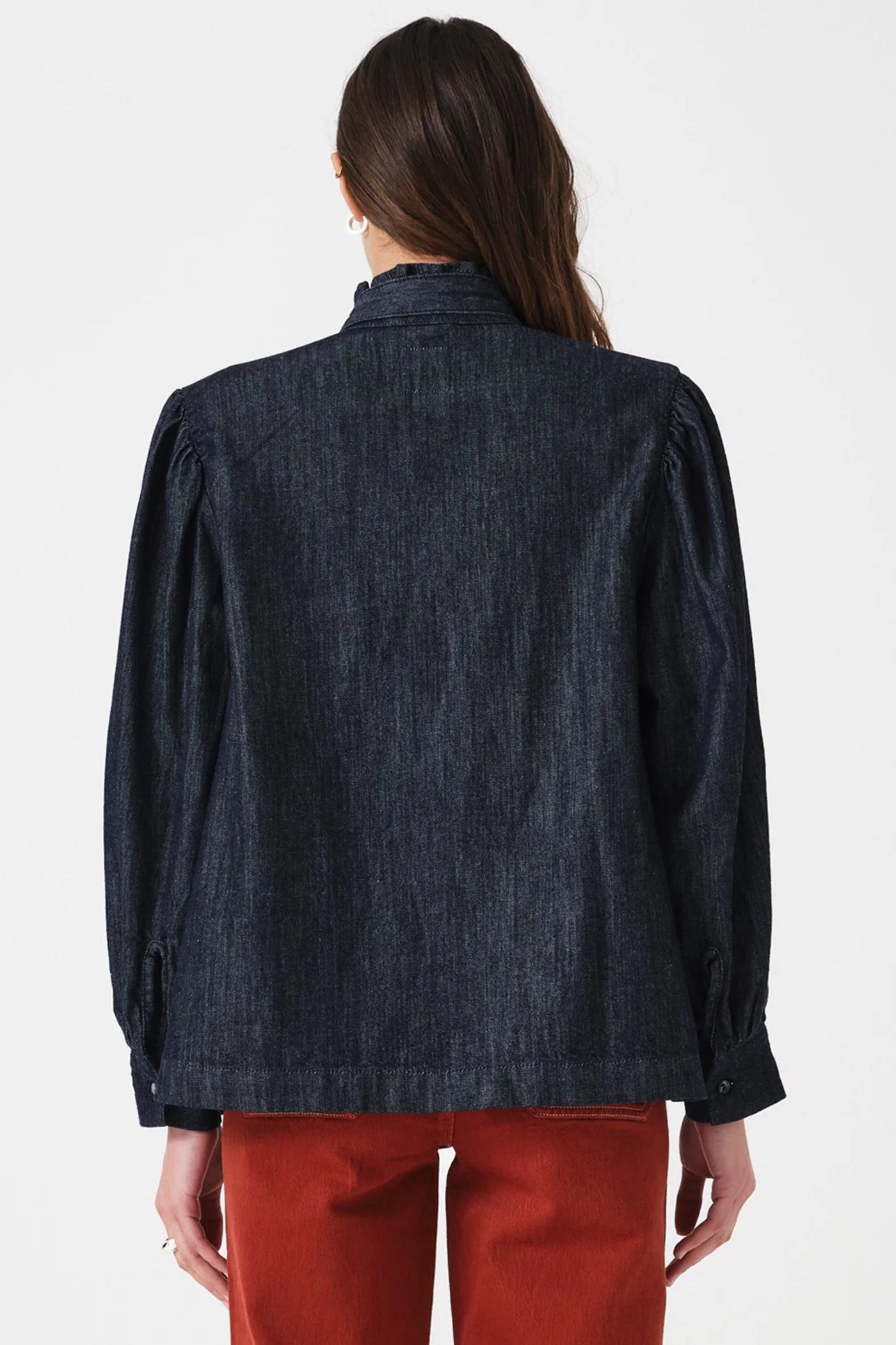 Seventy + Mochi - Poet Blouse, Pacific Blue