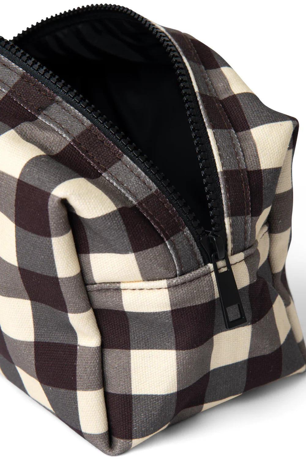 Damson Madder - Quilted Make Up Bag, Butter Gingham