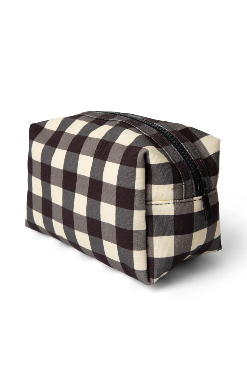Damson Madder - Quilted Make Up Bag, Butter Gingham