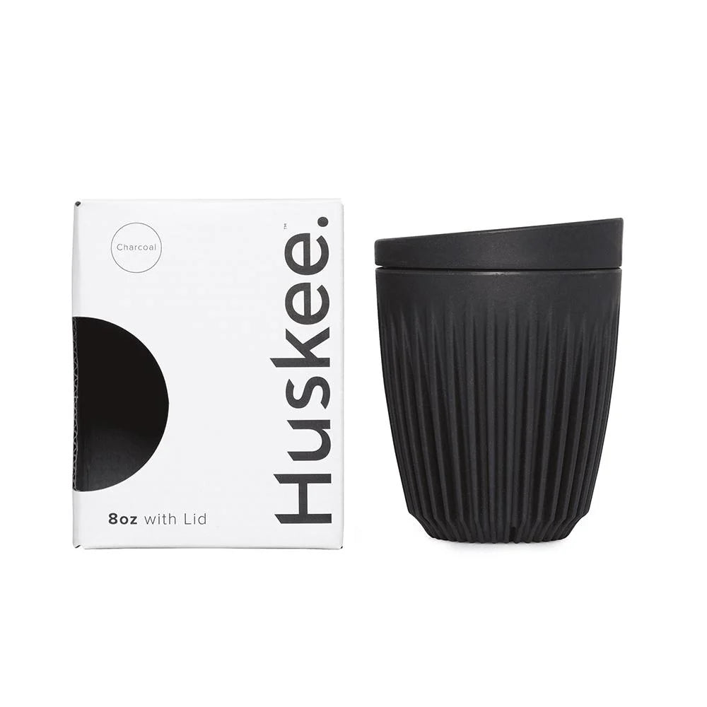 Huskee 8oz Cup with Lid - Charcoal