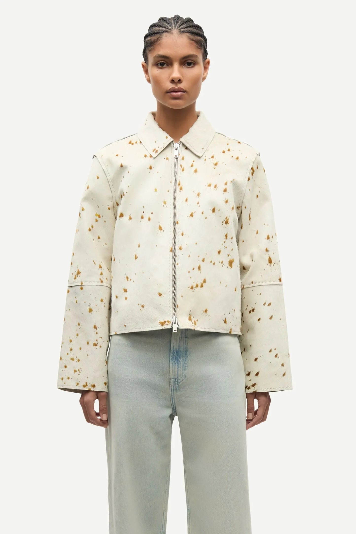 Samsøe Samsøe - Salylo Leather Jacket, Stray Dott