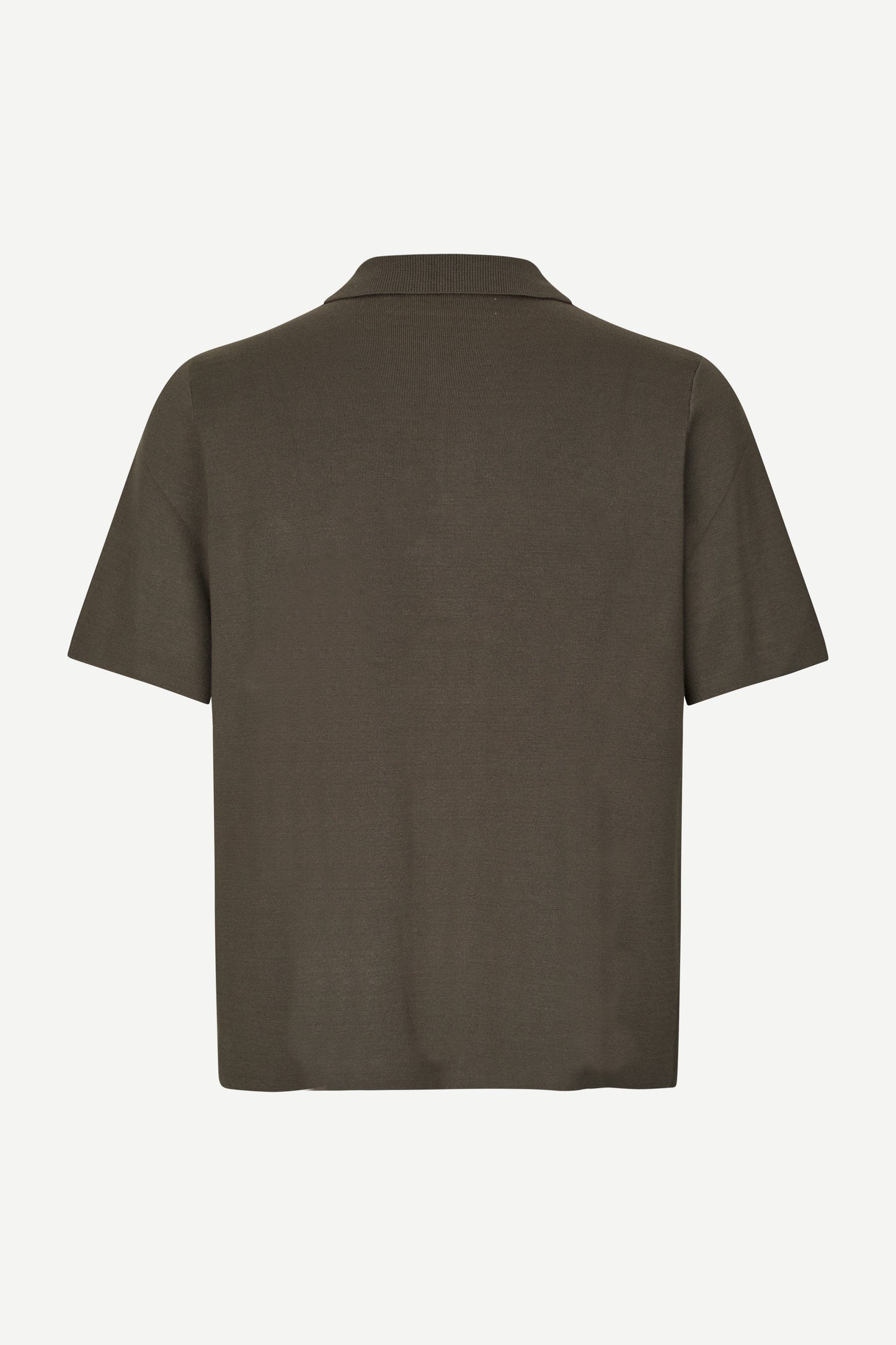 Samsøe Samsøe - Sarico Zip Shirt Short Sleeve, Black Olive