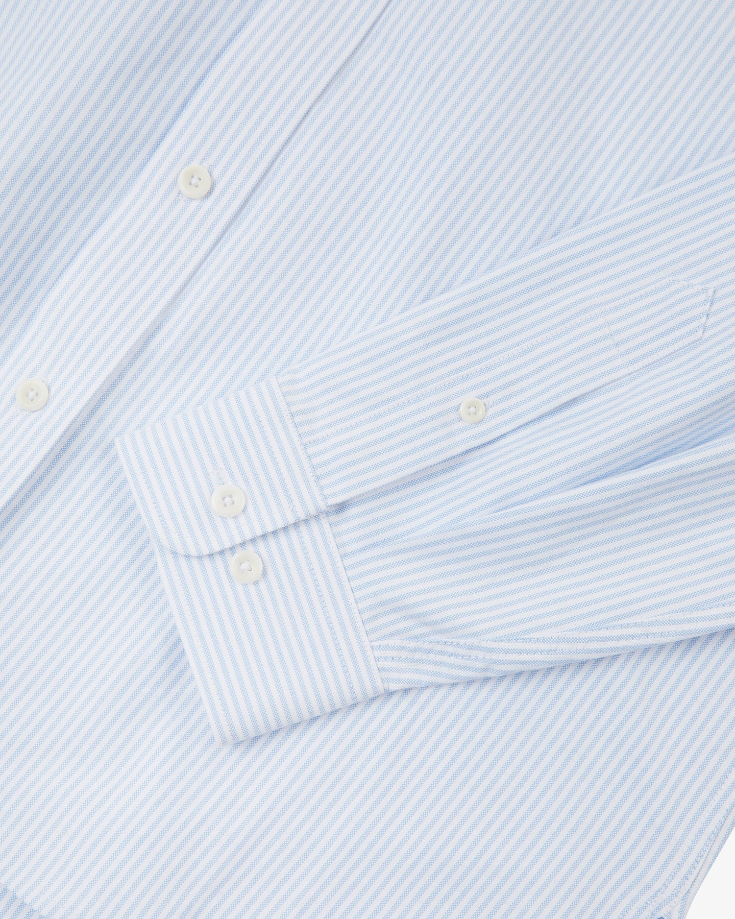 Uskees - 6013 Oxford Shirt, Baby Blue Pinstripe