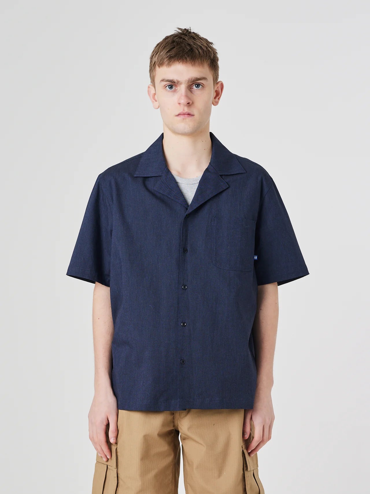 Uskees - 6004 Cuban Shirt, Atlantic Blue