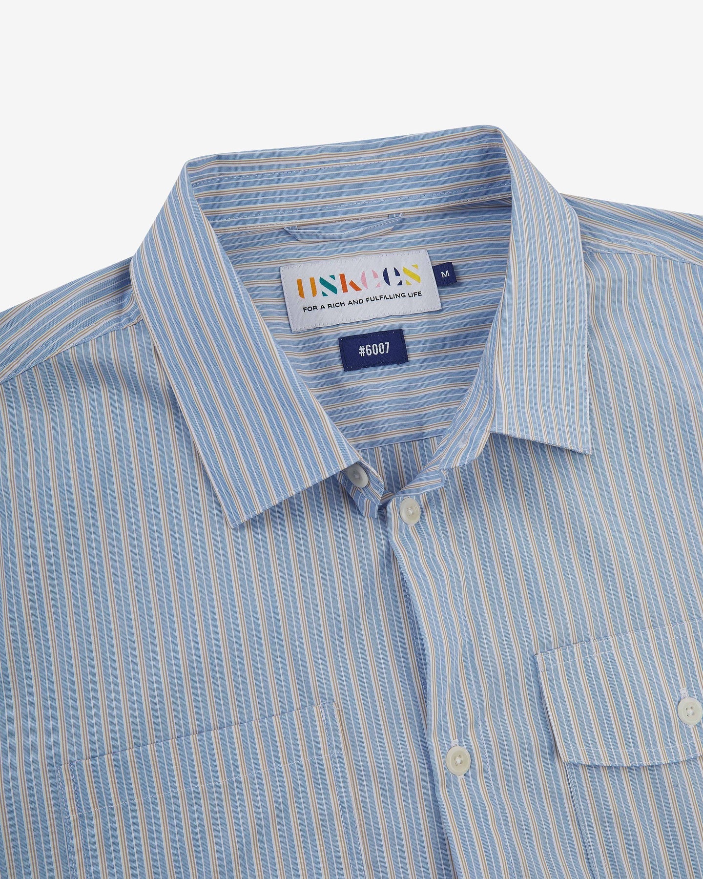 Uskees - Tasker Shirt, Blue Gold Blend