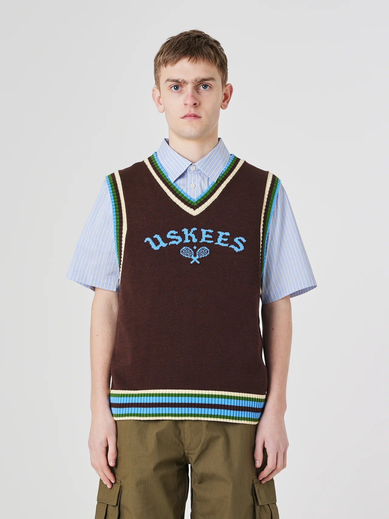Uskees - Racquet Club Tank Top, Sepia