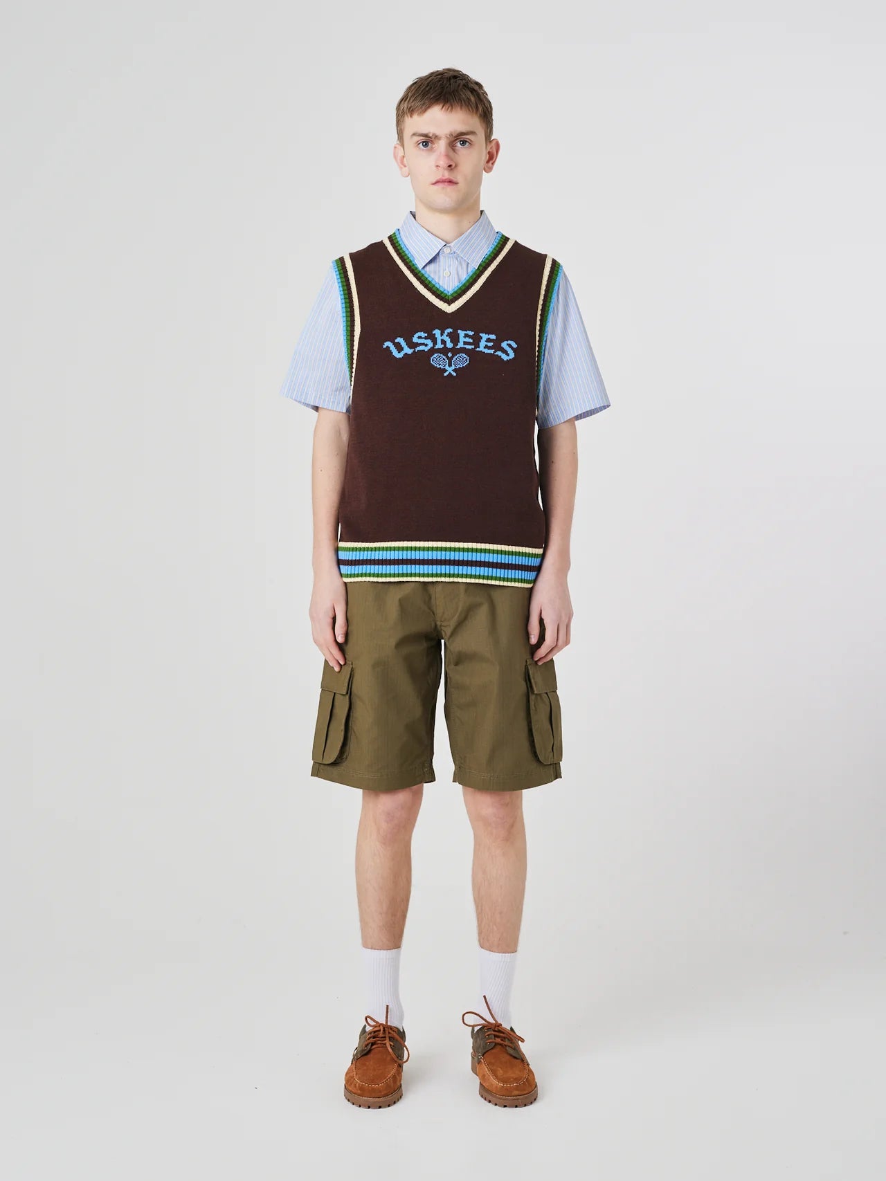 Uskees - Racquet Club Tank Top, Sepia