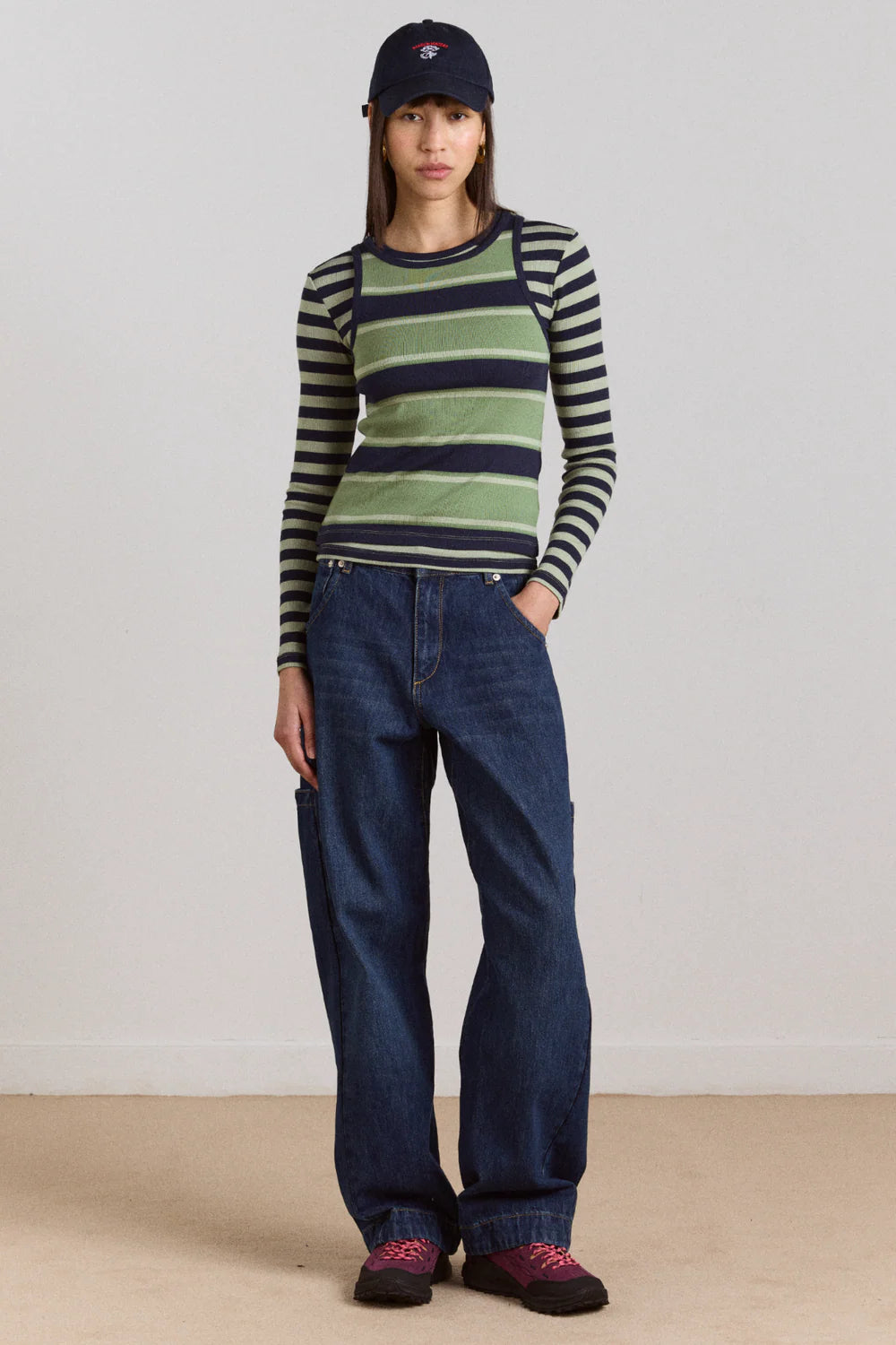 Damson Madder - Barrel Nina Jean, Authentic Mid Blue Wash