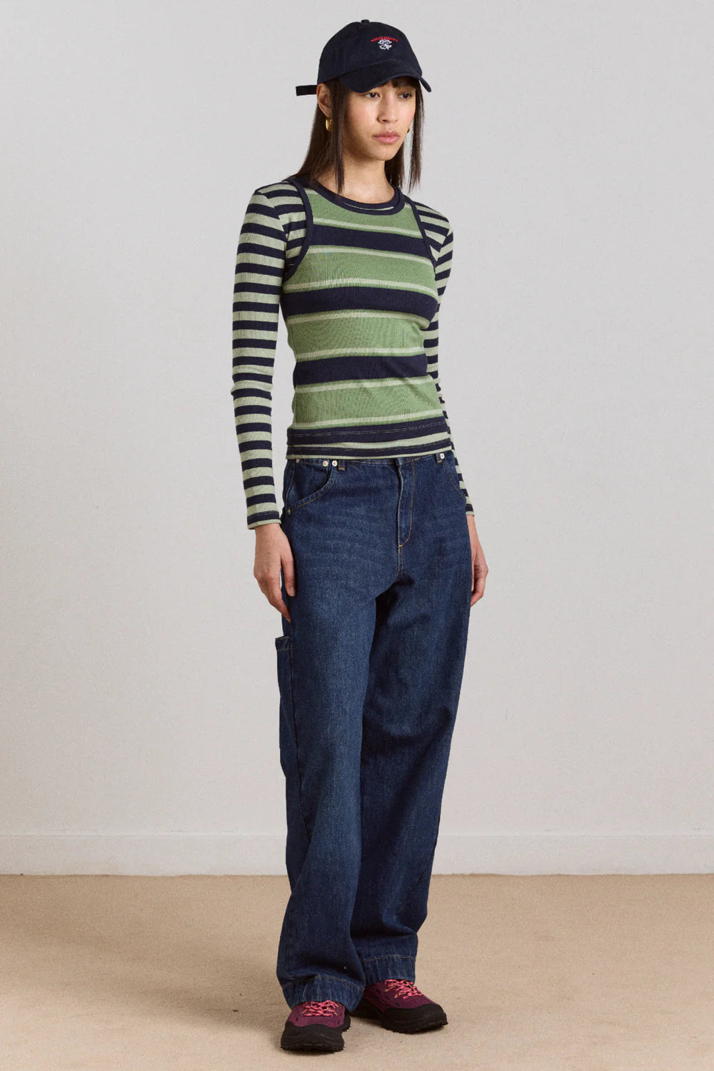 Damson Madder - Barrel Nina Jean, Authentic Mid Blue Wash