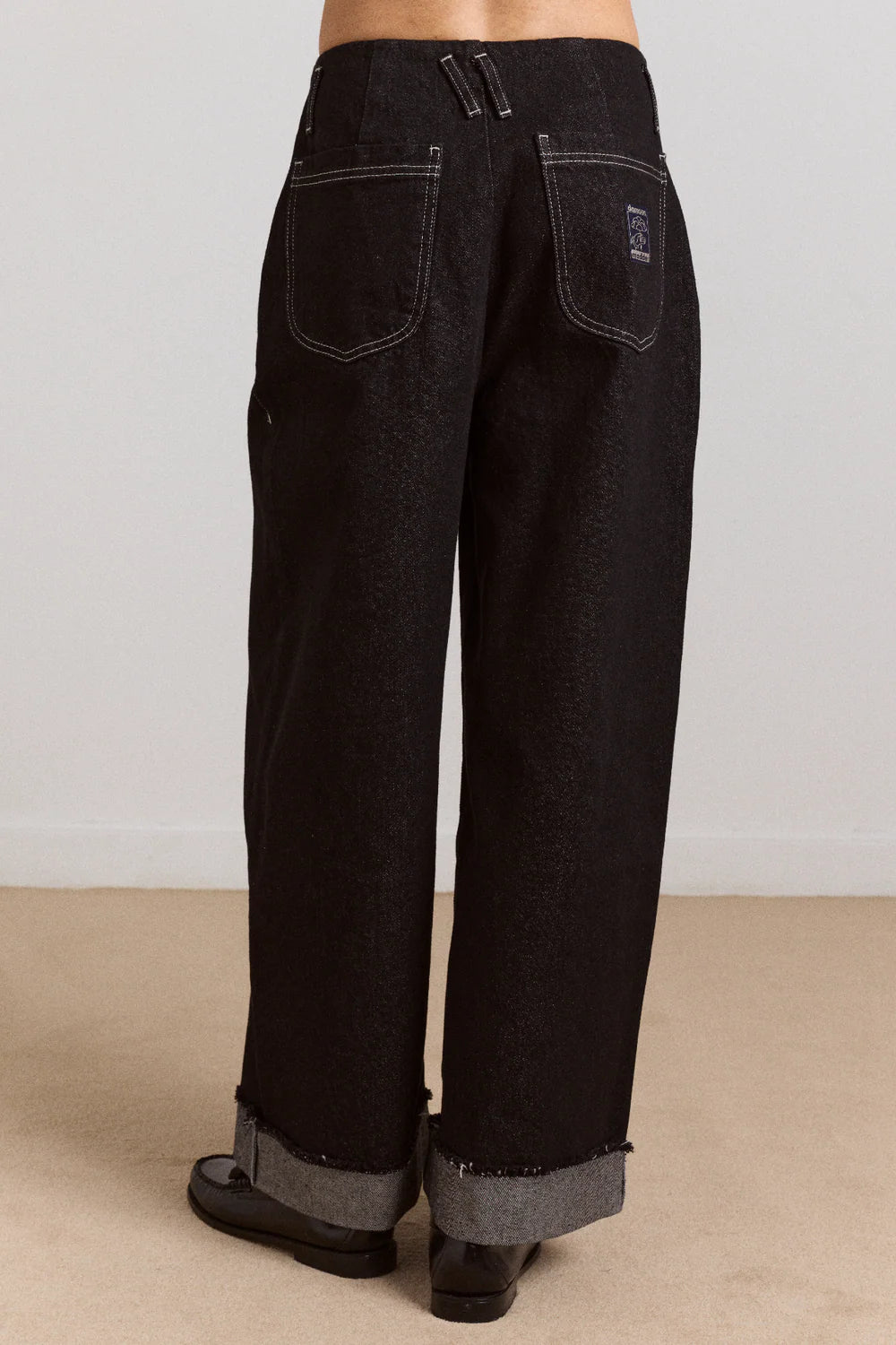 Damson Madder - Loose Fit Pascal Jeans, Black Wash