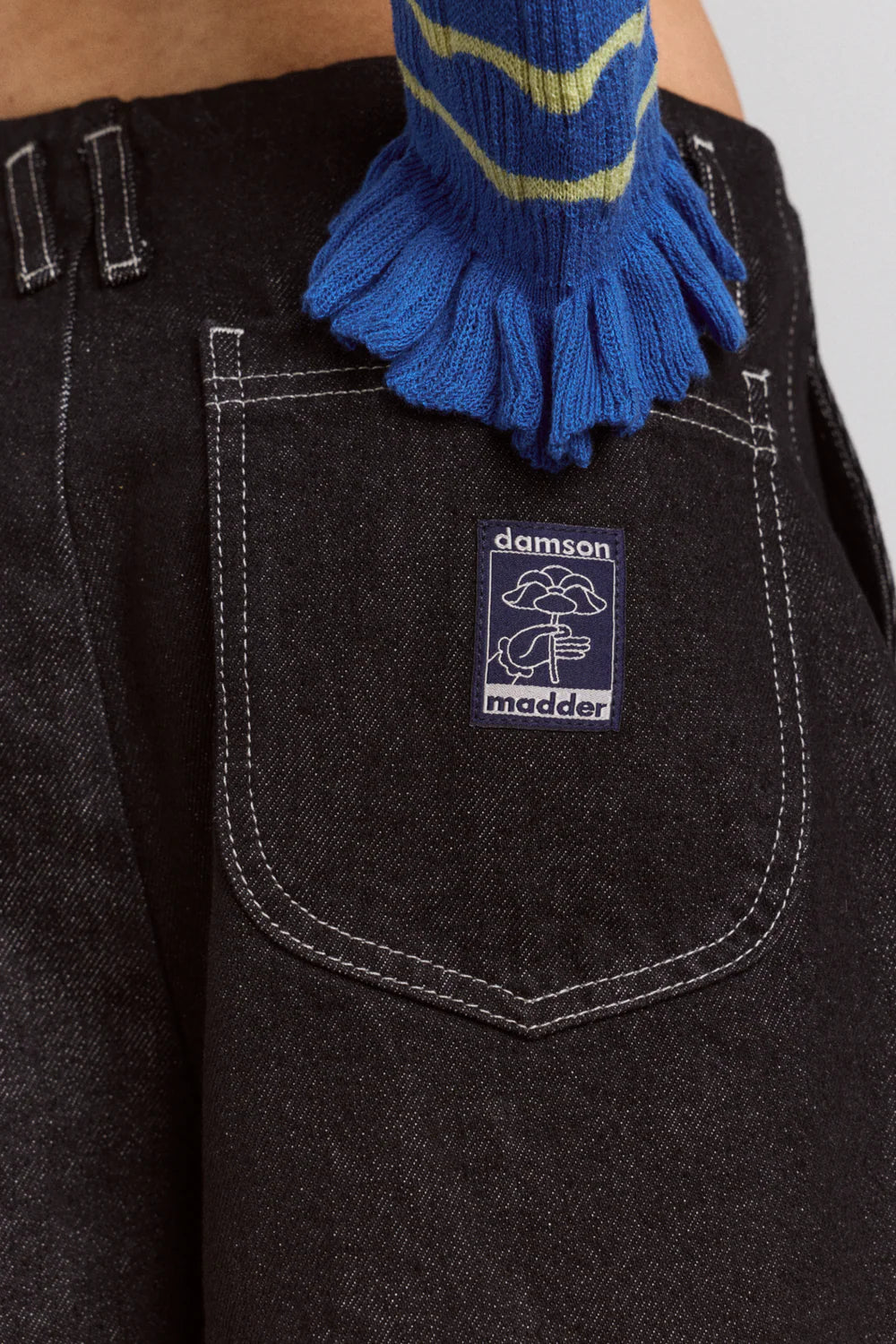 Damson Madder - Loose Fit Pascal Jeans, Black Wash